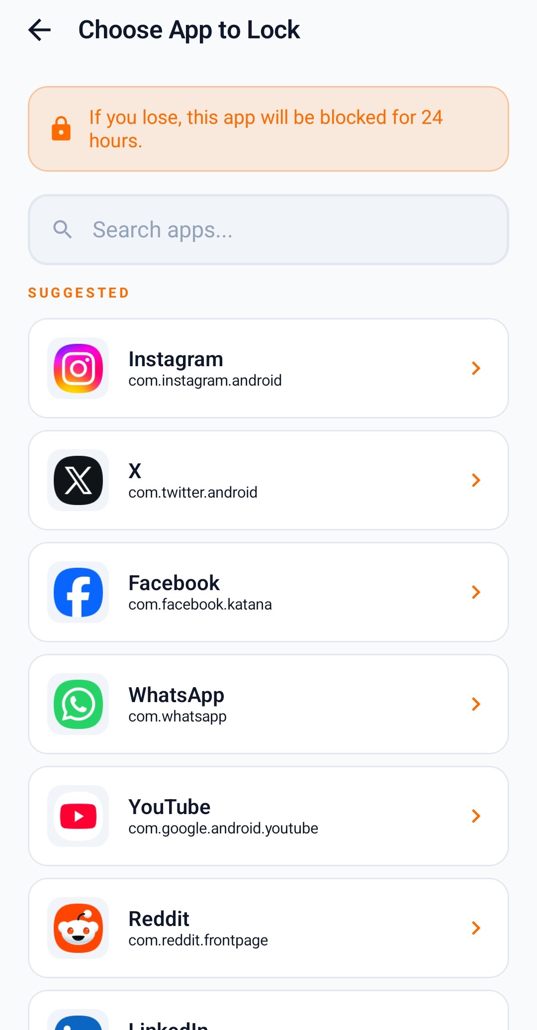 App to lock